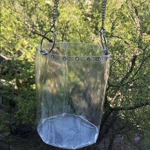 Handmade clear vinyl fashion purse
